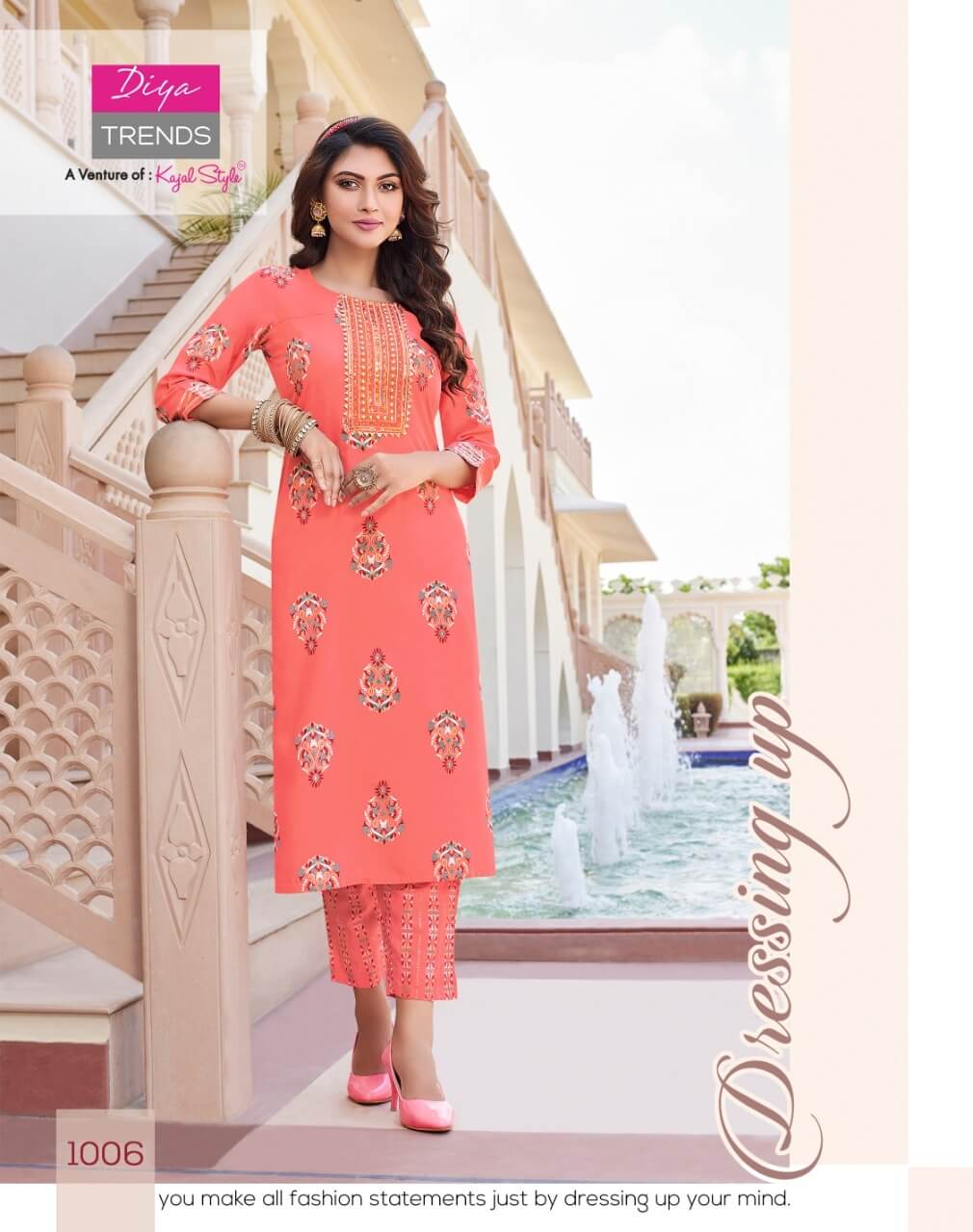 Diya Trends Zoori vol 1 Kurtis with Bottom Catalog collection 3