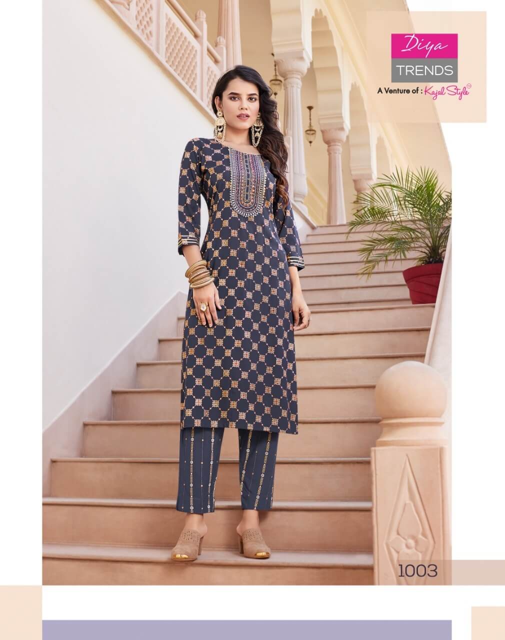 Diya Trends Zoori vol 1 Kurtis with Bottom Catalog collection 1