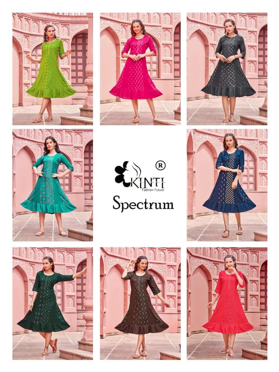 Kinti Spectrum vol 4 Anarkali Kurti Catalog collection 7