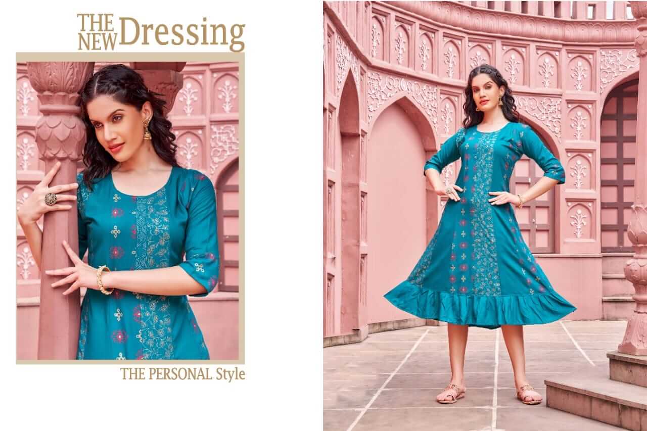 Kinti Spectrum vol 4 Anarkali Kurti Catalog collection 8