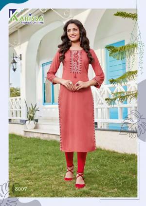 Karissa Rehana vol 3 Rayon Kurti Catalog collection 1