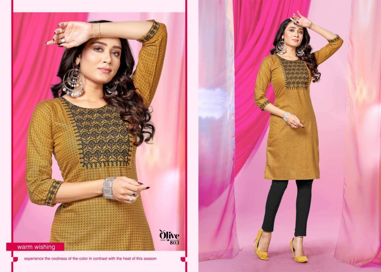 Kinti Olive vol 8 Kurtis below 300 Catalog collection 8