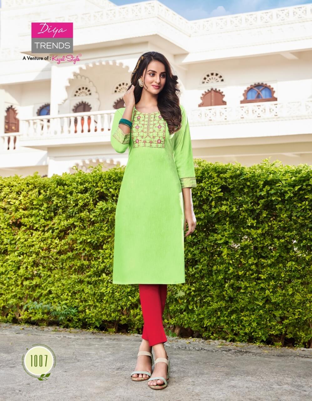 Diya Trends Fashion Bird vol 1 Rayon Kurti Catalog collection 10