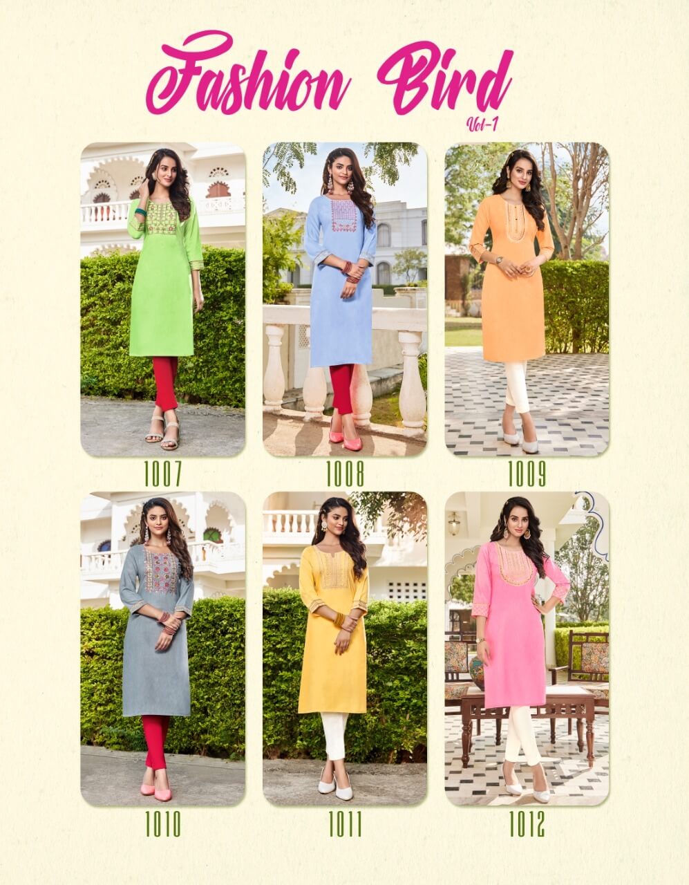 Diya Trends Fashion Bird vol 1 Rayon Kurti Catalog collection 6