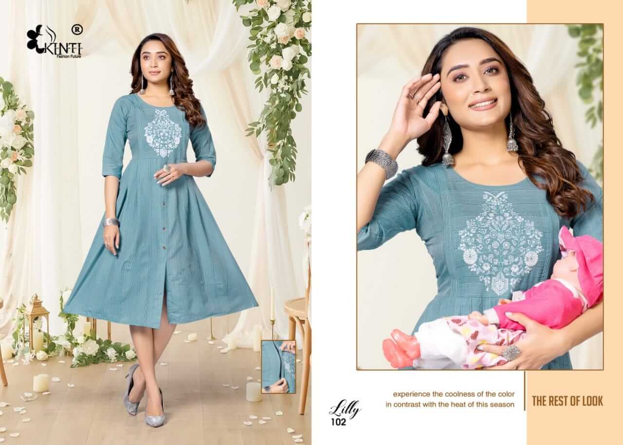 Kinti Lilly Cotton Kurtis Catalog collection 4