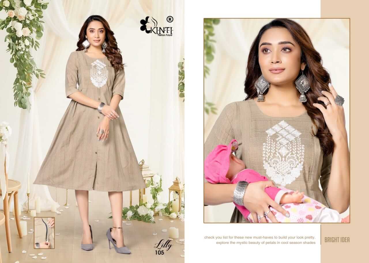 Kinti Lilly Cotton Kurtis Catalog collection 3