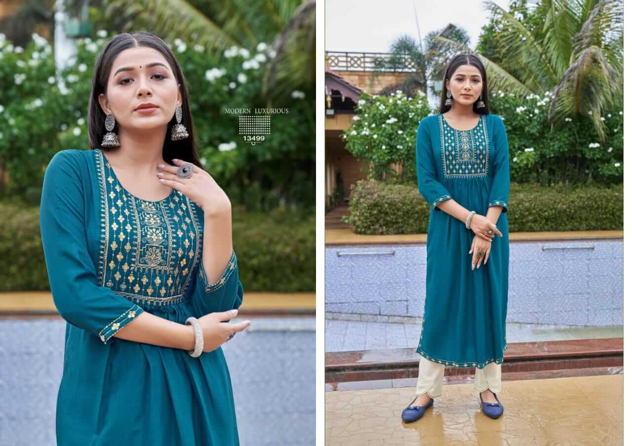 Kalaroop Carbon Embroidery Kurti Catalog collection 8