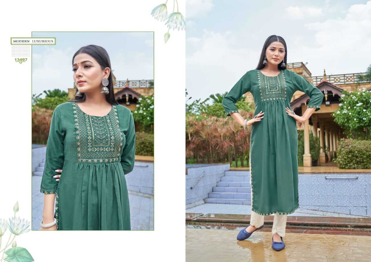 Kalaroop Carbon Embroidery Kurti Catalog collection 3