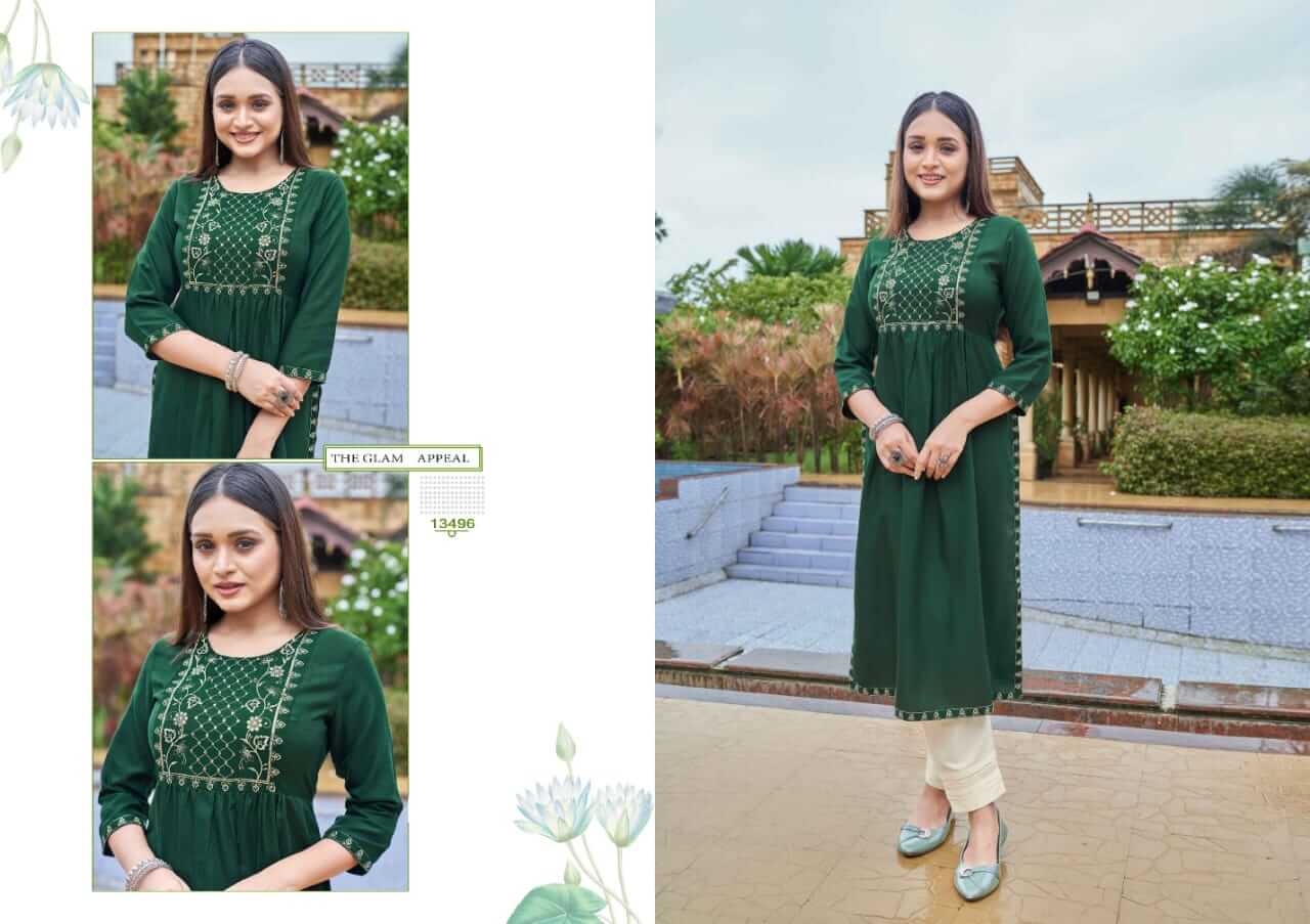 Kalaroop Carbon Embroidery Kurti Catalog collection 2