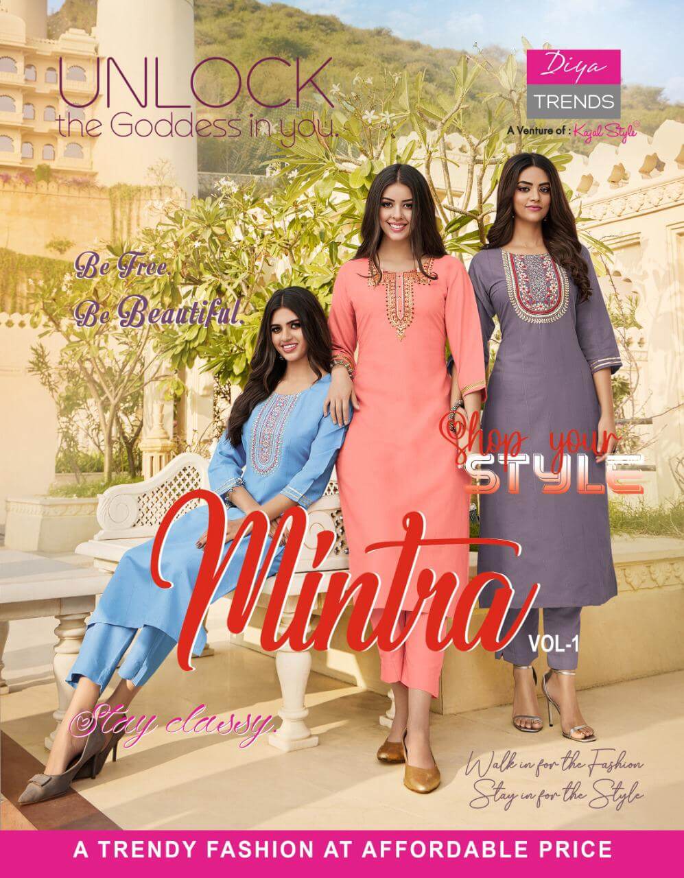 Diya Trends Mintra vol 1 Plus Size Kurtis Catalog collection 1