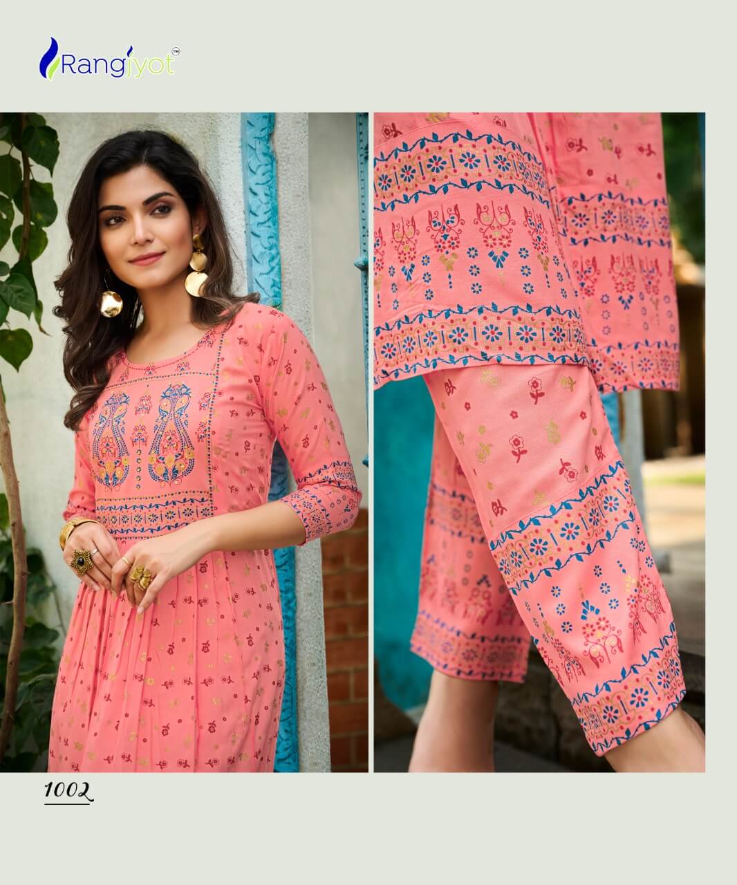 Rangjyot Saarvi vol 1 Kurtis with Bottom Catalog collection 4