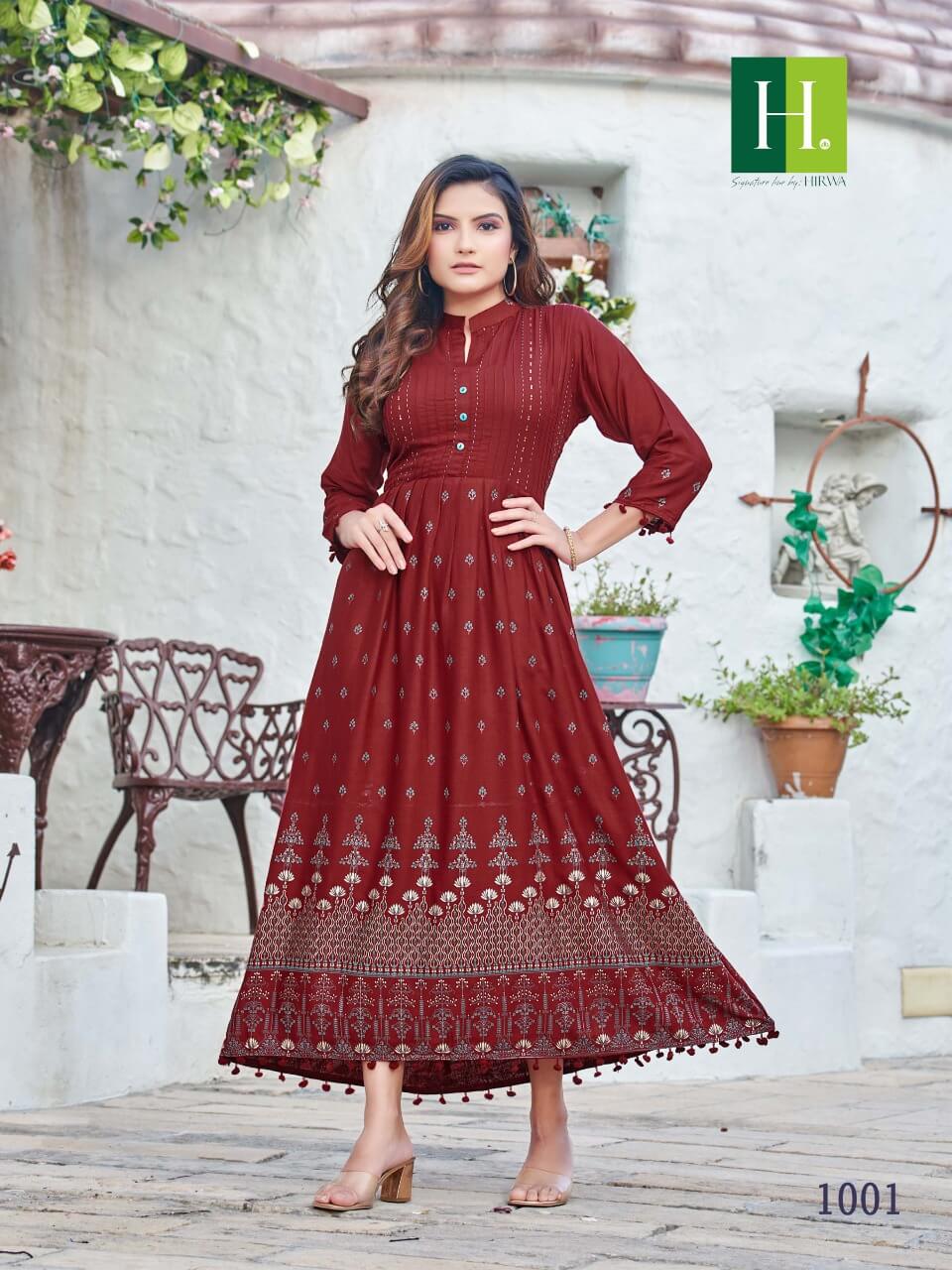 Hirwa Sunidhi Plus Size Kurtis Catalog collection 6