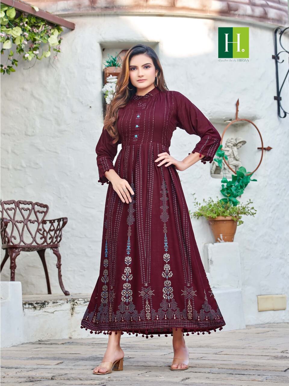 Hirwa Sunidhi Plus Size Kurtis Catalog collection 10