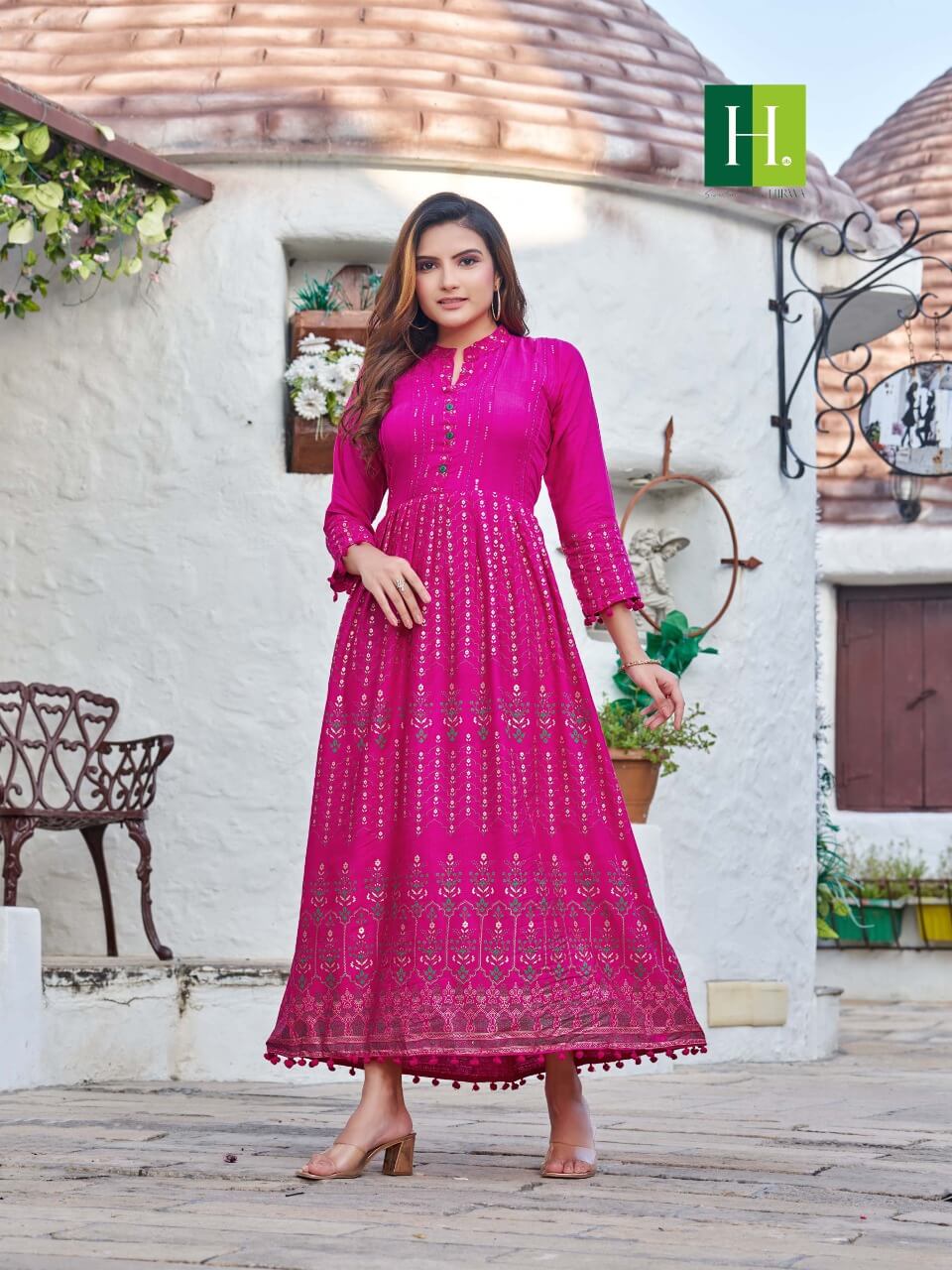 Hirwa Sunidhi Plus Size Kurtis Catalog collection 12