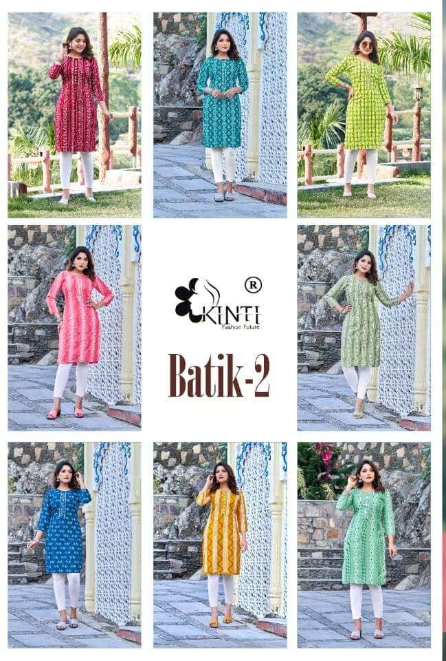 Kinti Batik vol 2 Kurtis Below 300 Catalog collection 8