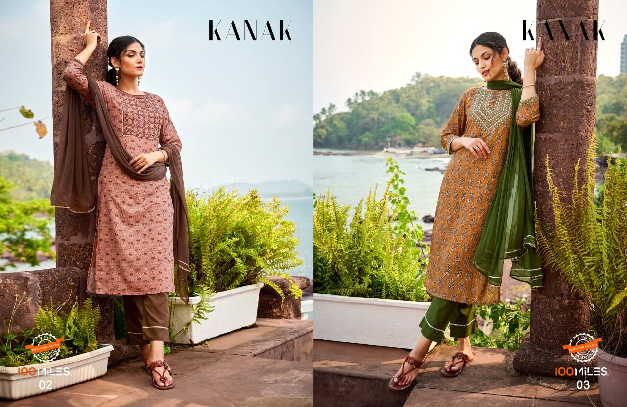 100Miles Kanak Salwar Kameez Catalog collection 1