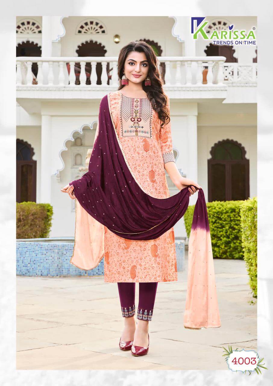 Karissa Siya vol 4 Printed Salwar Kameez Catalog collection 5