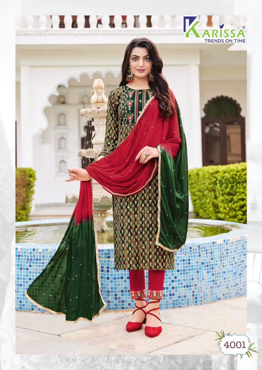 Karissa Siya vol 4 Printed Salwar Kameez Catalog collection 1