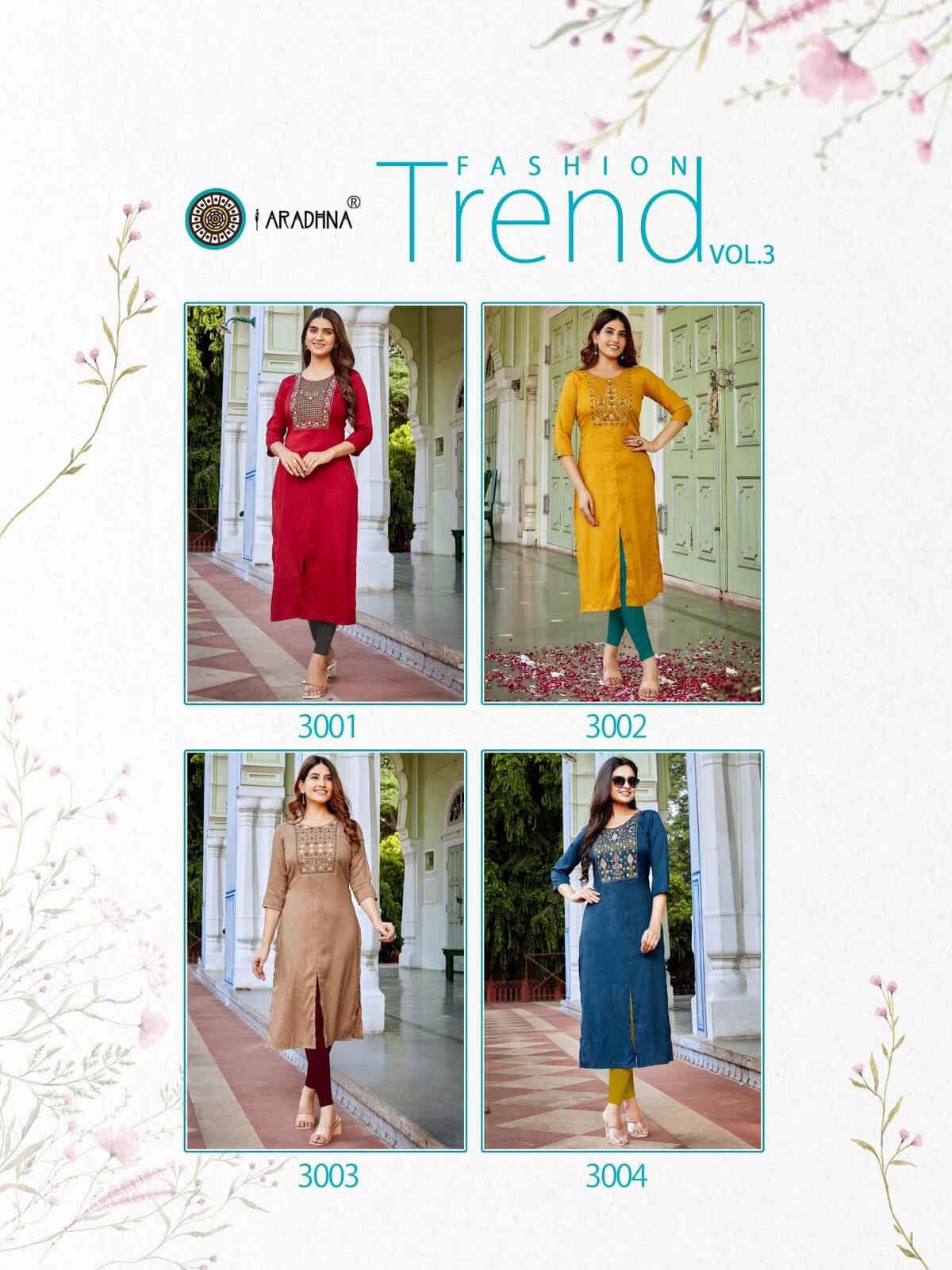 Aradhna Fashion Trend vol 3 Rayon Kurti Catalog collection 4