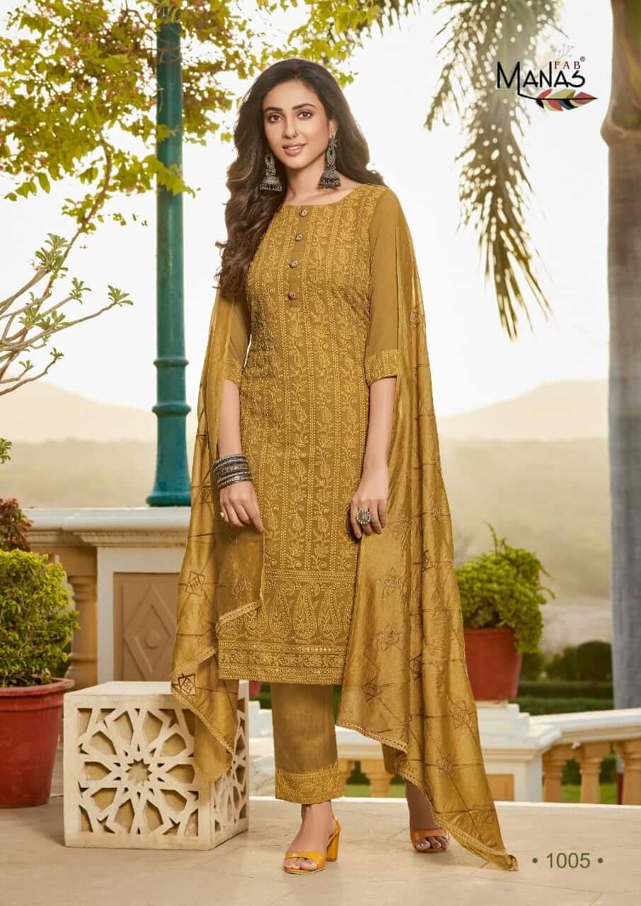 Manas Mango Schiffli Salwar Kameez collection 2