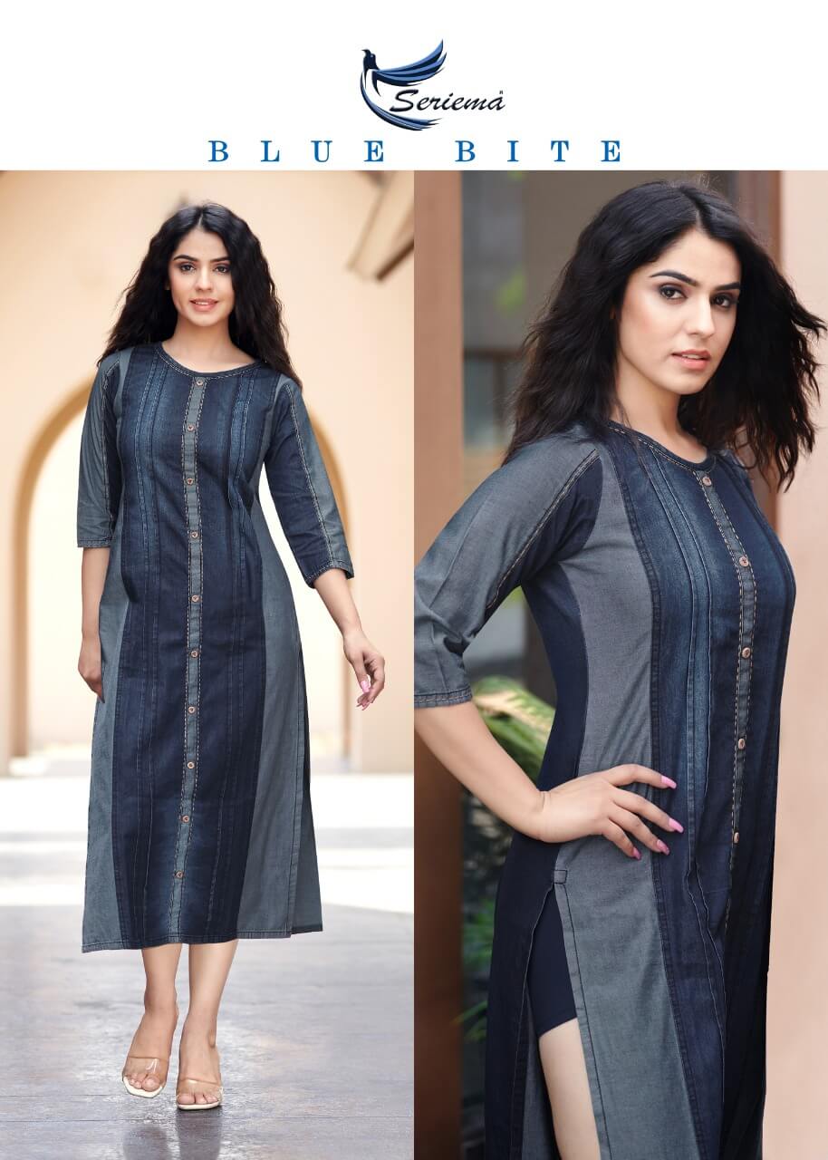 Seriema Kumb Capture vol 3 Denim Kurti Catalog collection 5