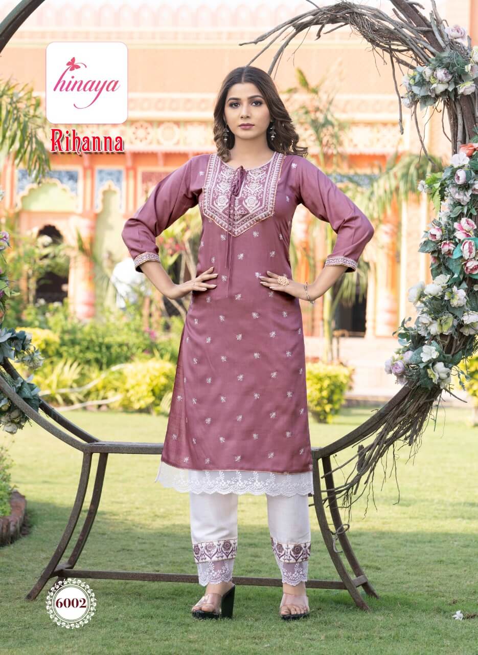 Hinaya Rihanna vol 6 Kurtis with Bottom Catalog collection 1