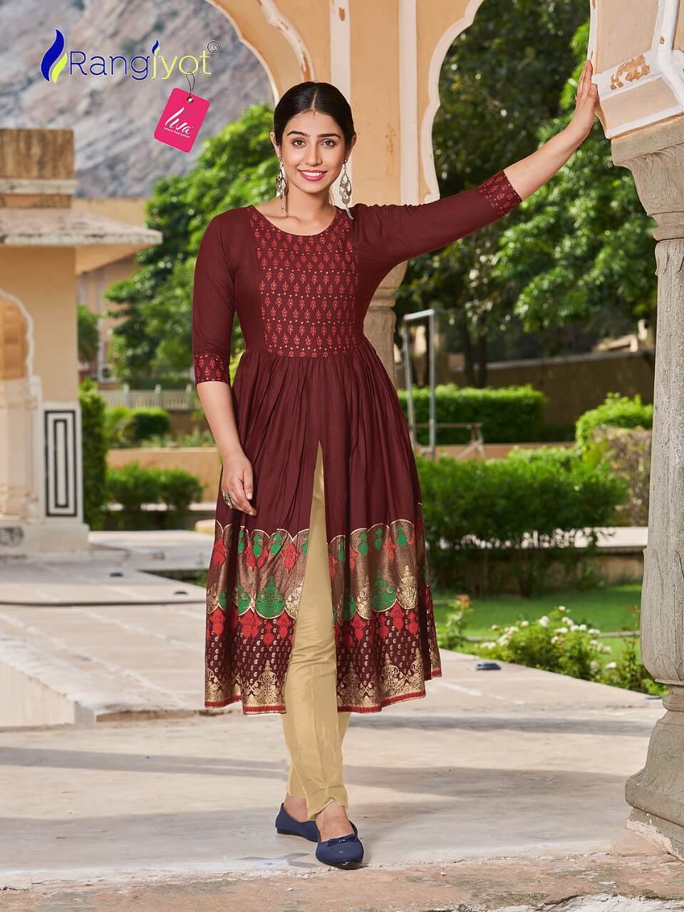 Rangjyot Mihira Designer Kurti Catalog collection 6