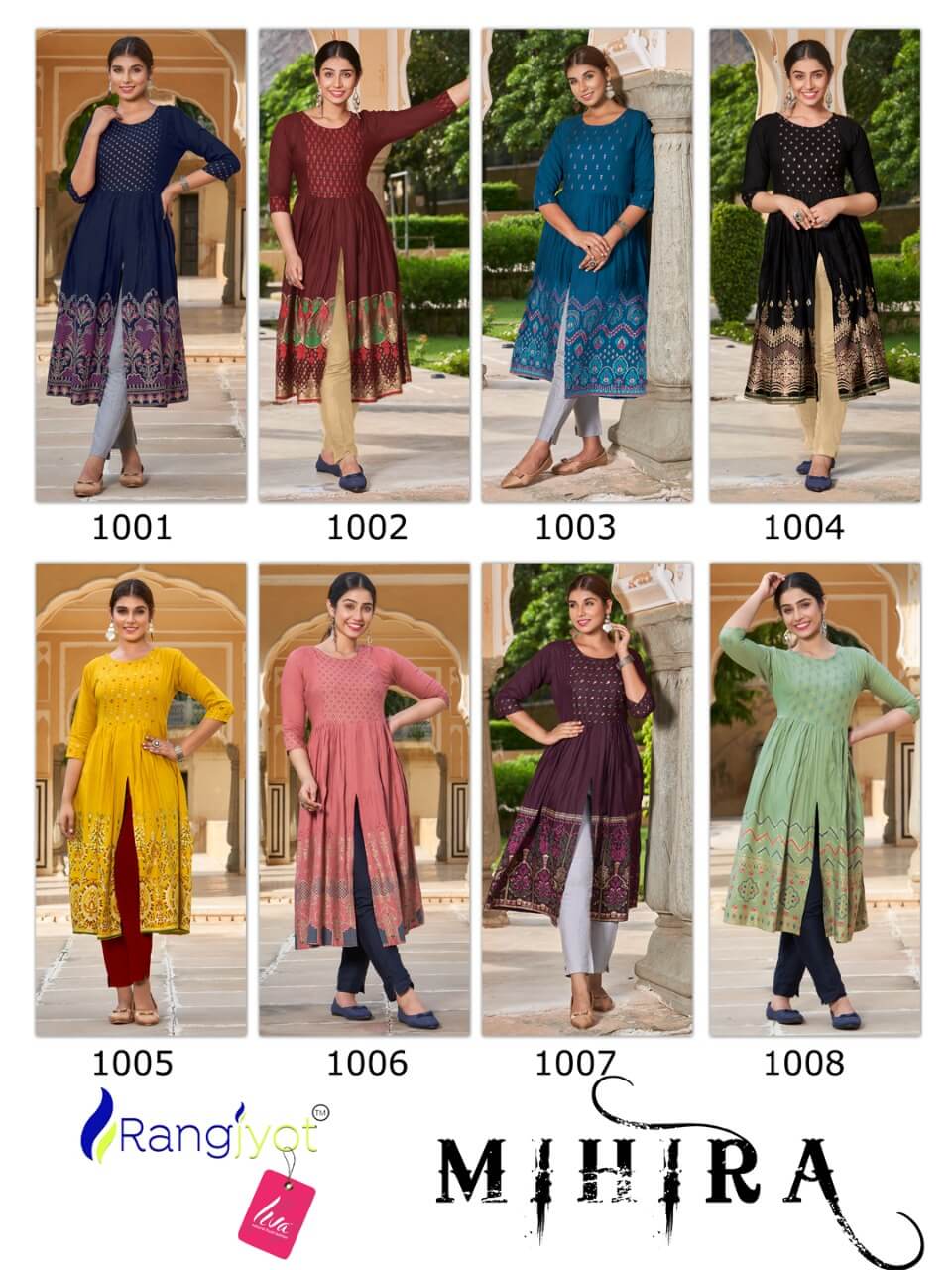 Rangjyot Mihira Designer Kurti Catalog collection 9