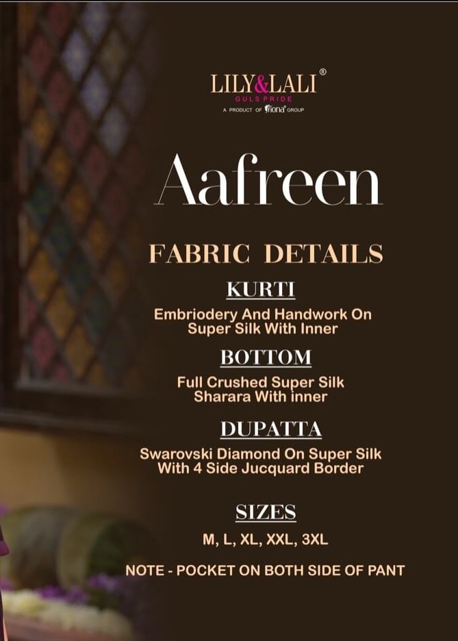 Lily and Lali Aafreen Designer Wedding Party Salwar Suits collection 1