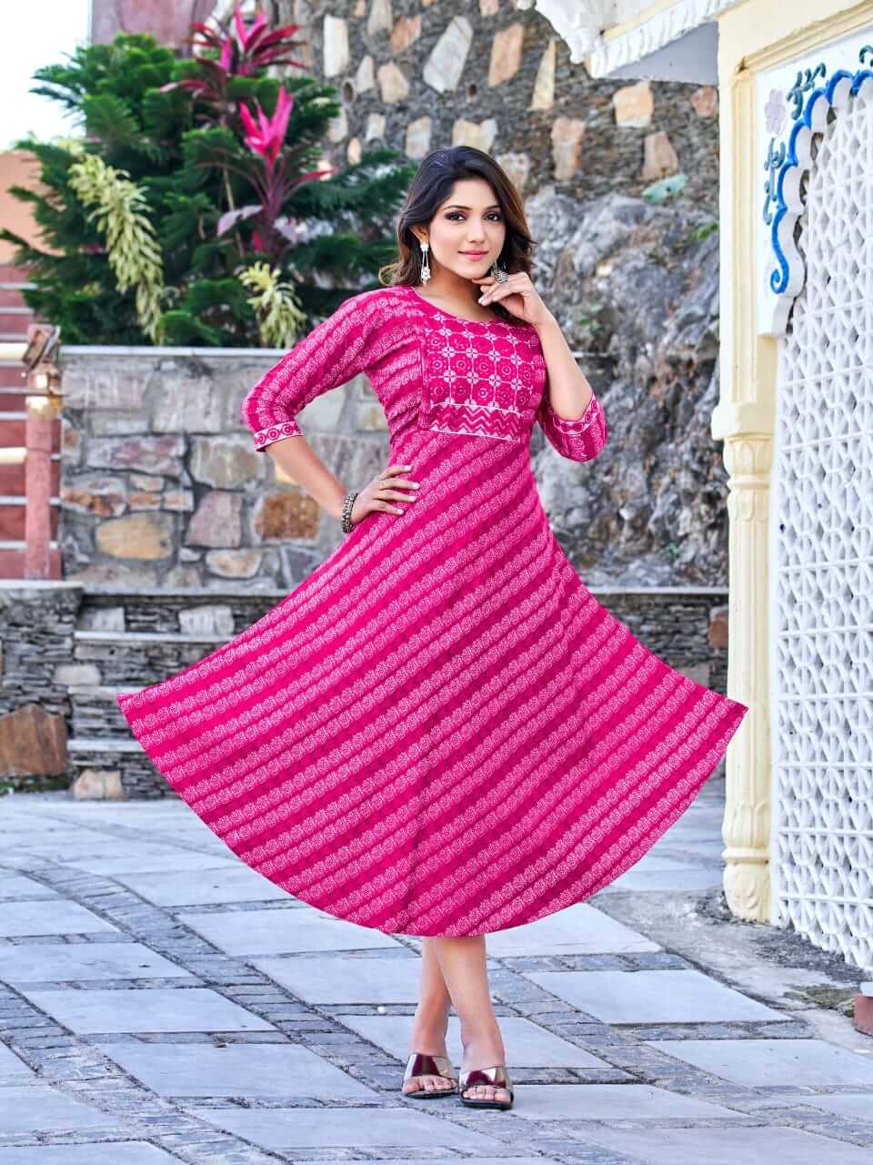 Kinti Pushpa A Line Kurti Catalog collection 6