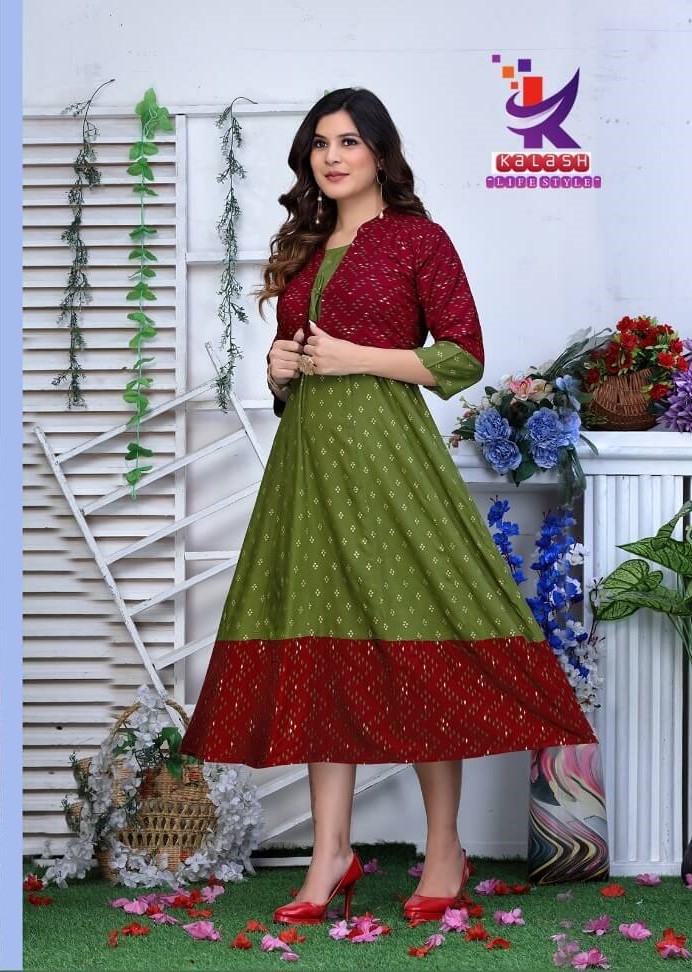 Kalash Ashley A Line Kurti Catalog collection 8