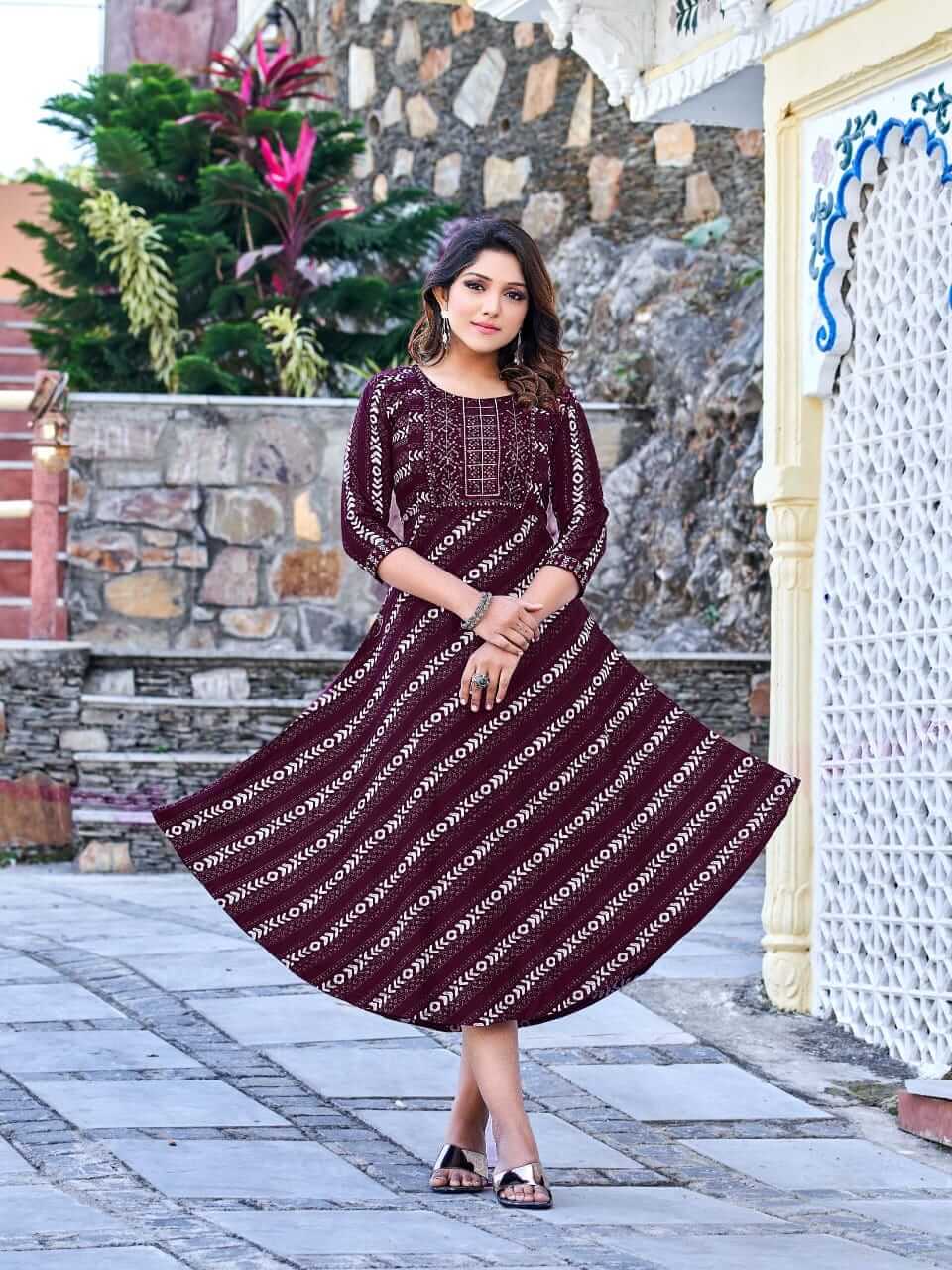 Kinti Pushpa A Line Kurti Catalog collection 4