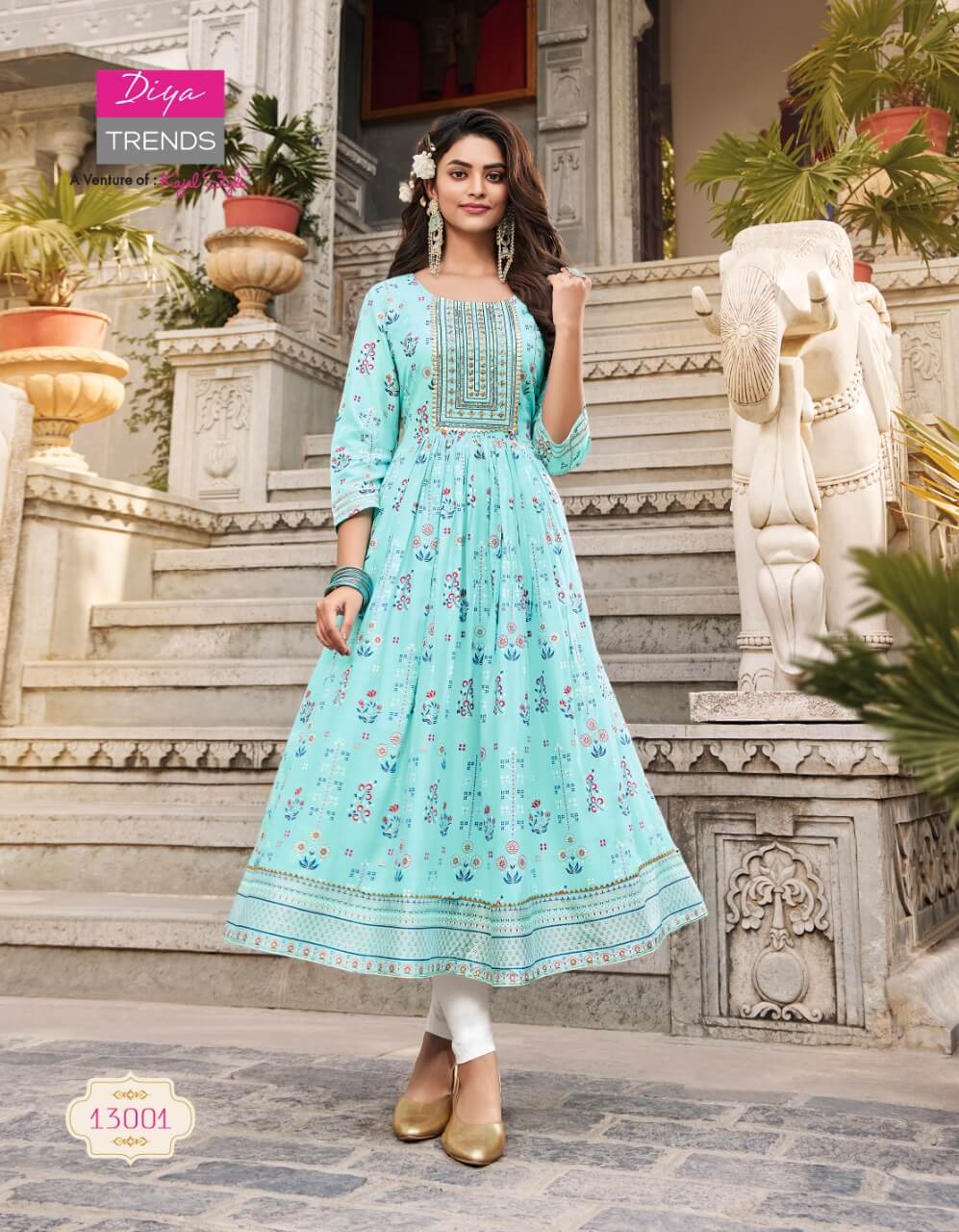 Diya Trends Naira Cut Kurti Catalog collection 1