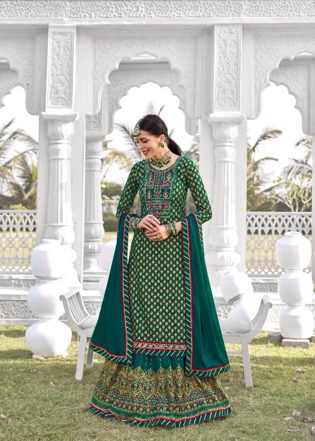 Rangoon Green Color Single piece suit collection 1