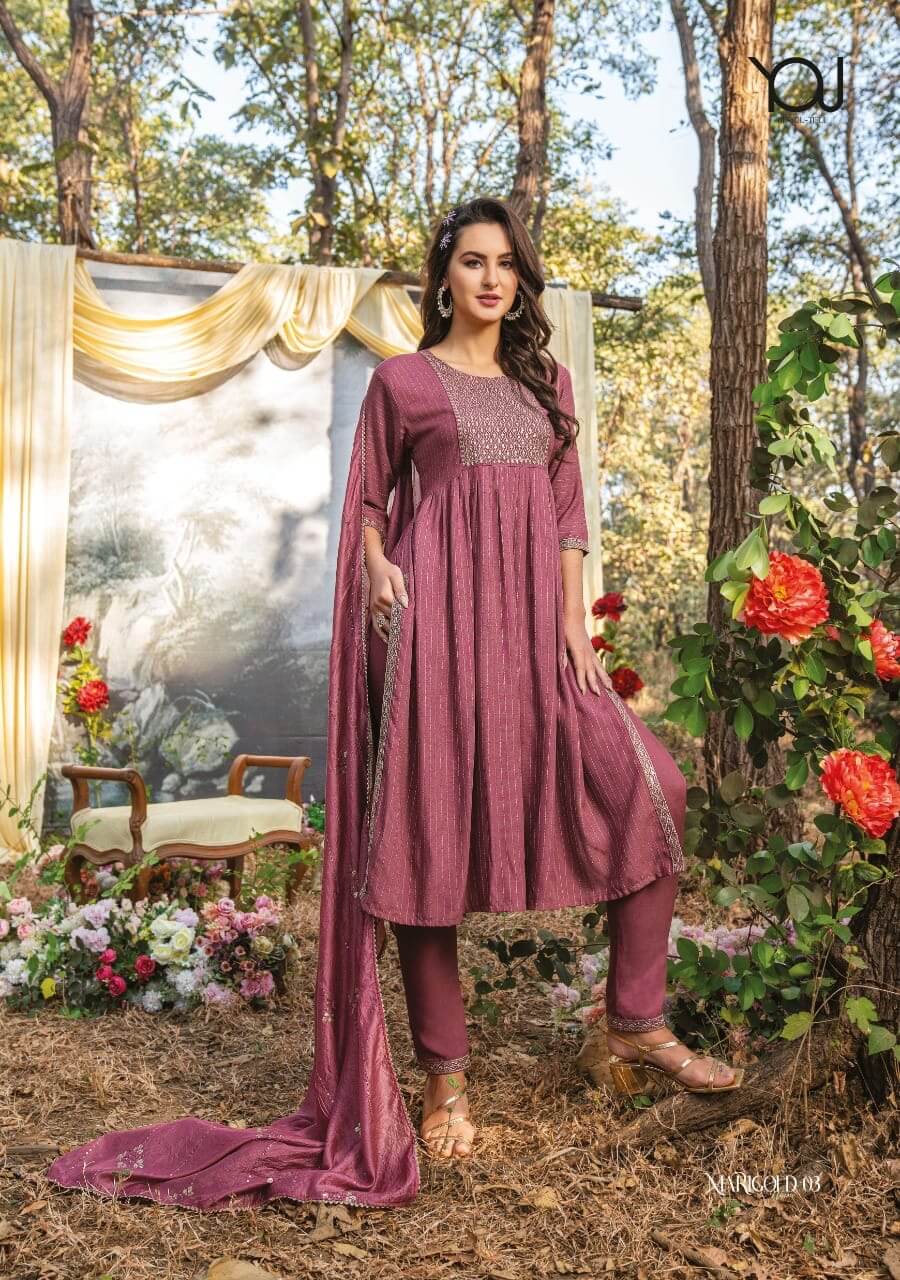 Wanna Marigold Naira Salwar Kameez Catalog collection 8