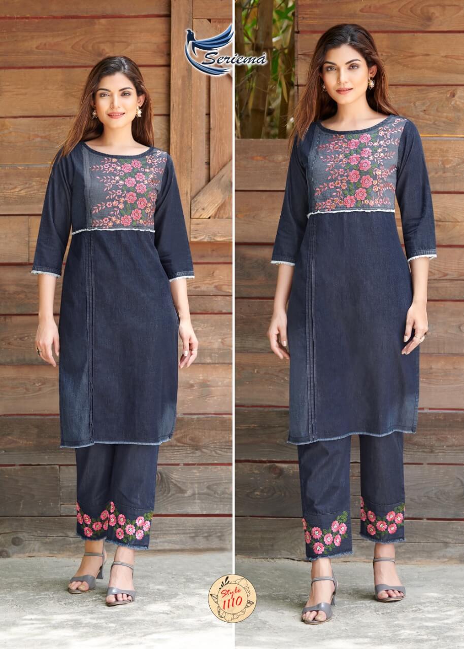 Seriema Kumb Westin Denim Kurti with Pant Catalog collection 6