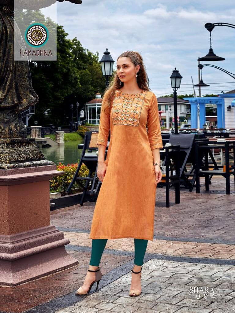 Aradhana Sitara vol 1 Embroidery Kurti Catalog collection 3