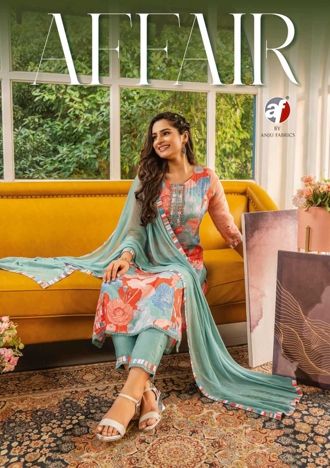 Anju Fabrics Affair Printed Salwar Kameez Catalog collection 8