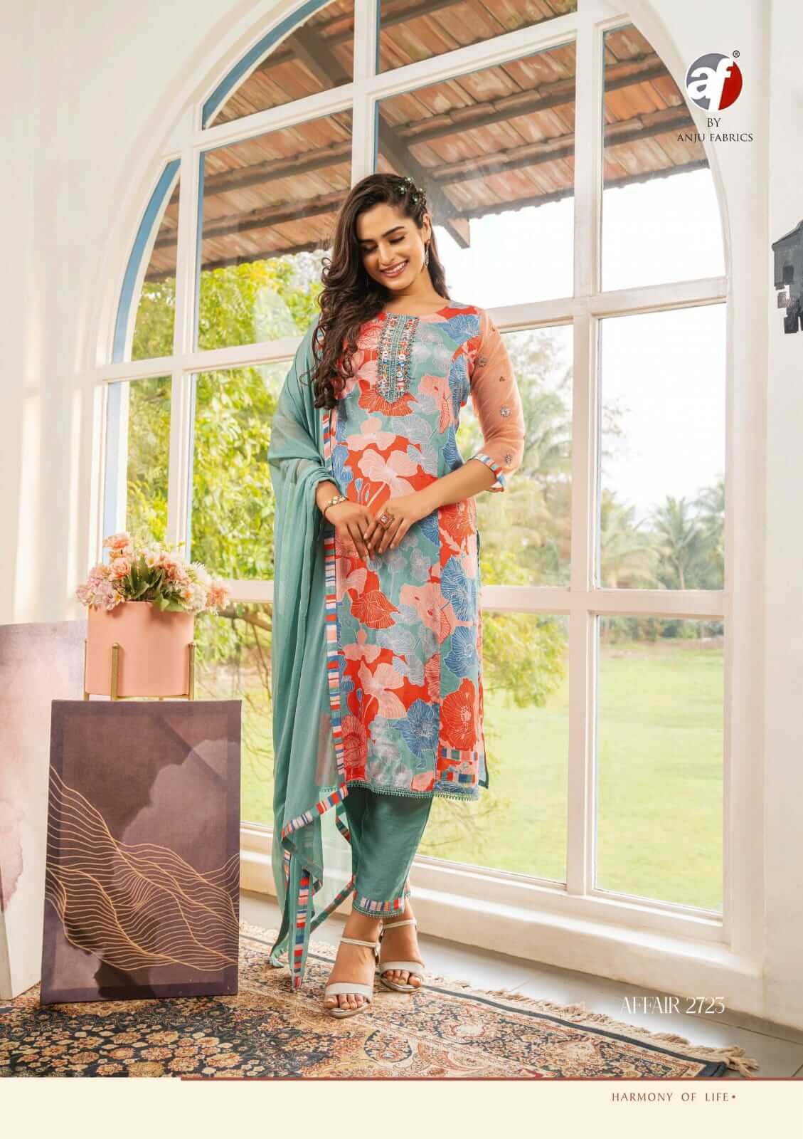 Anju Fabrics Affair Printed Salwar Kameez Catalog collection 12