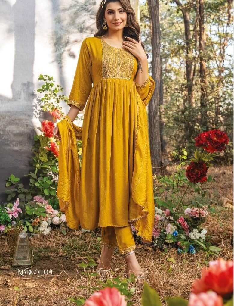 Wanna Marigold Naira Salwar Kameez Catalog collection 1