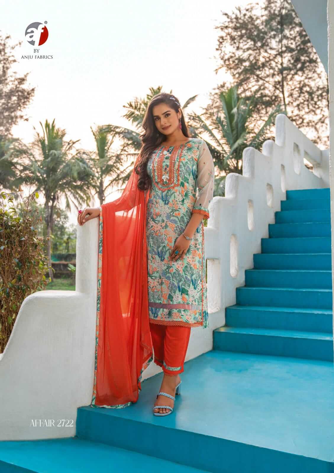 Anju Fabrics Affair Printed Salwar Kameez Catalog collection 13