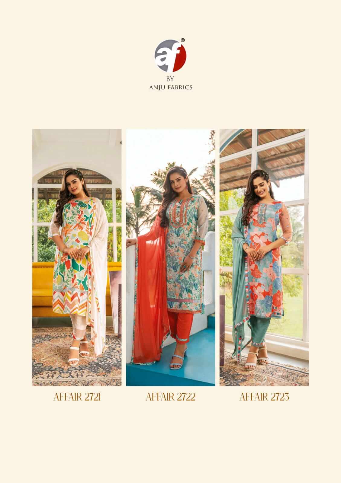 Anju Fabrics Affair Printed Salwar Kameez Catalog collection 11