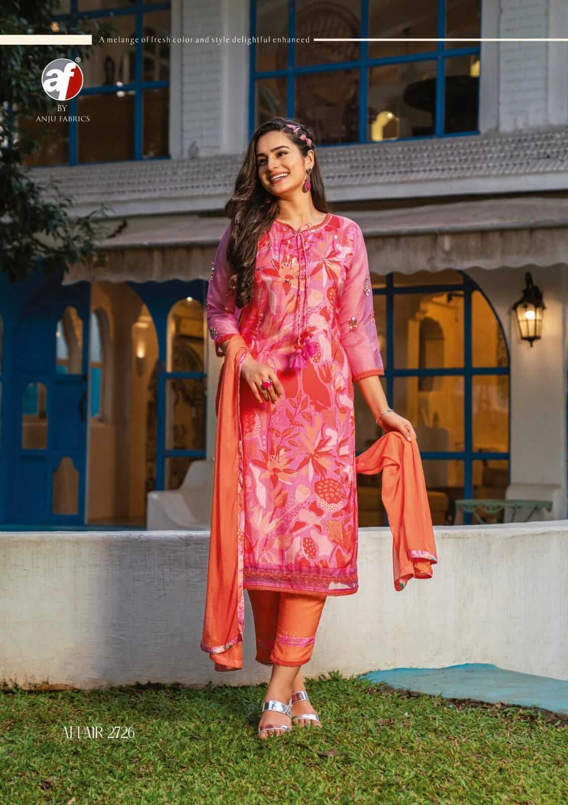 Anju Fabrics Affair Printed Salwar Kameez Catalog collection 9