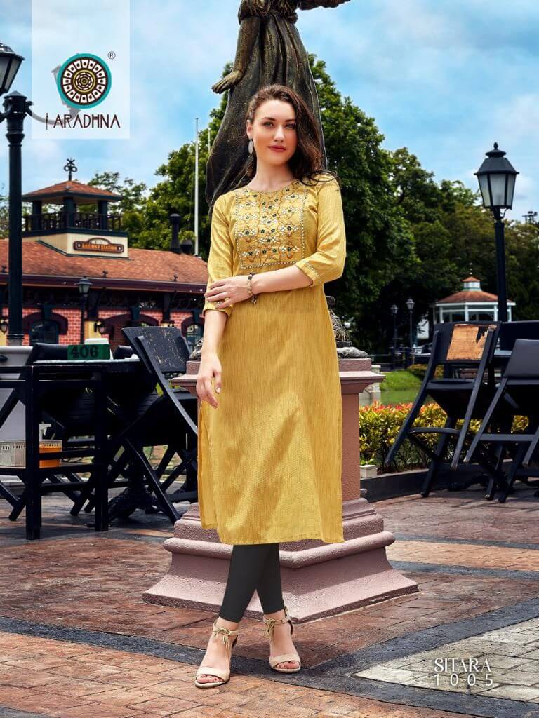 Aradhana Sitara vol 1 Embroidery Kurti Catalog collection 5