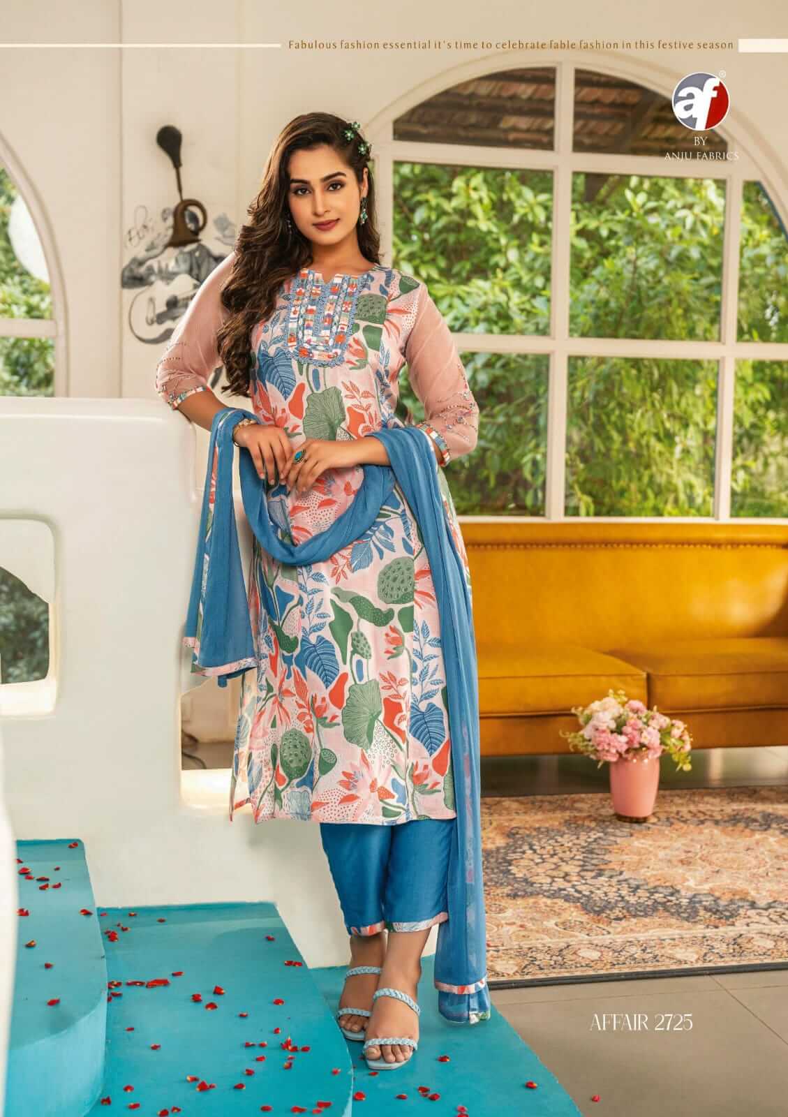 Anju Fabrics Affair Printed Salwar Kameez Catalog collection 10