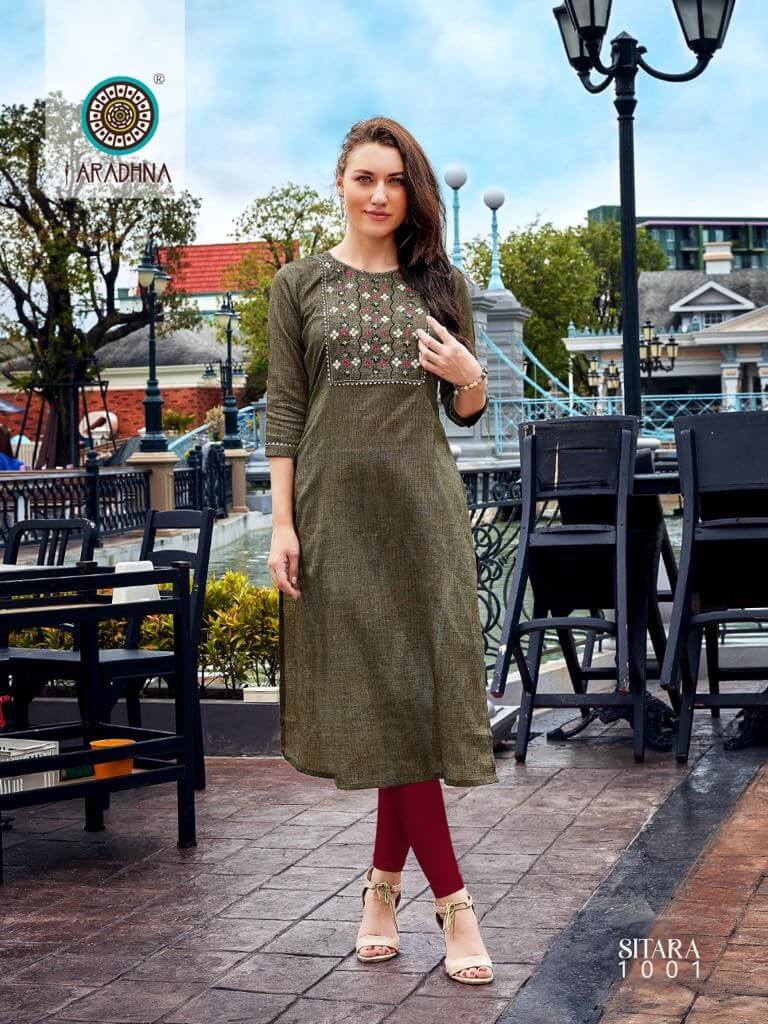 Aradhana Sitara vol 1 Embroidery Kurti Catalog collection 1