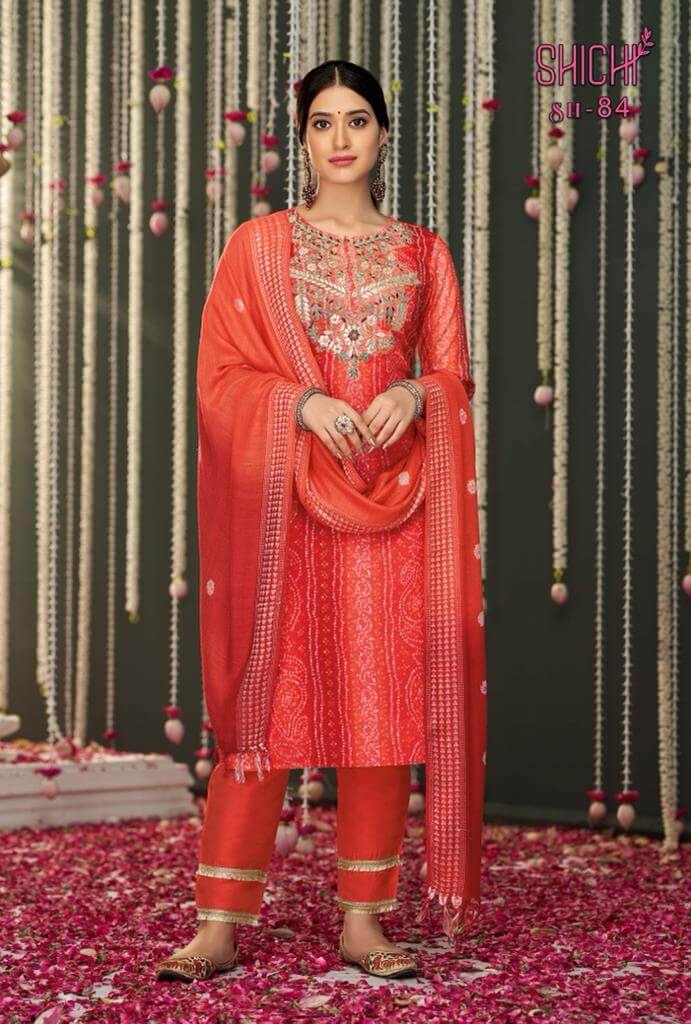 Shichi Bandhej Salwar Kameez Catalog collection 5