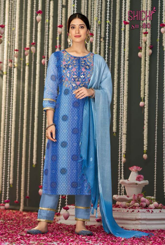 Shichi Bandhej Salwar Kameez Catalog collection 2