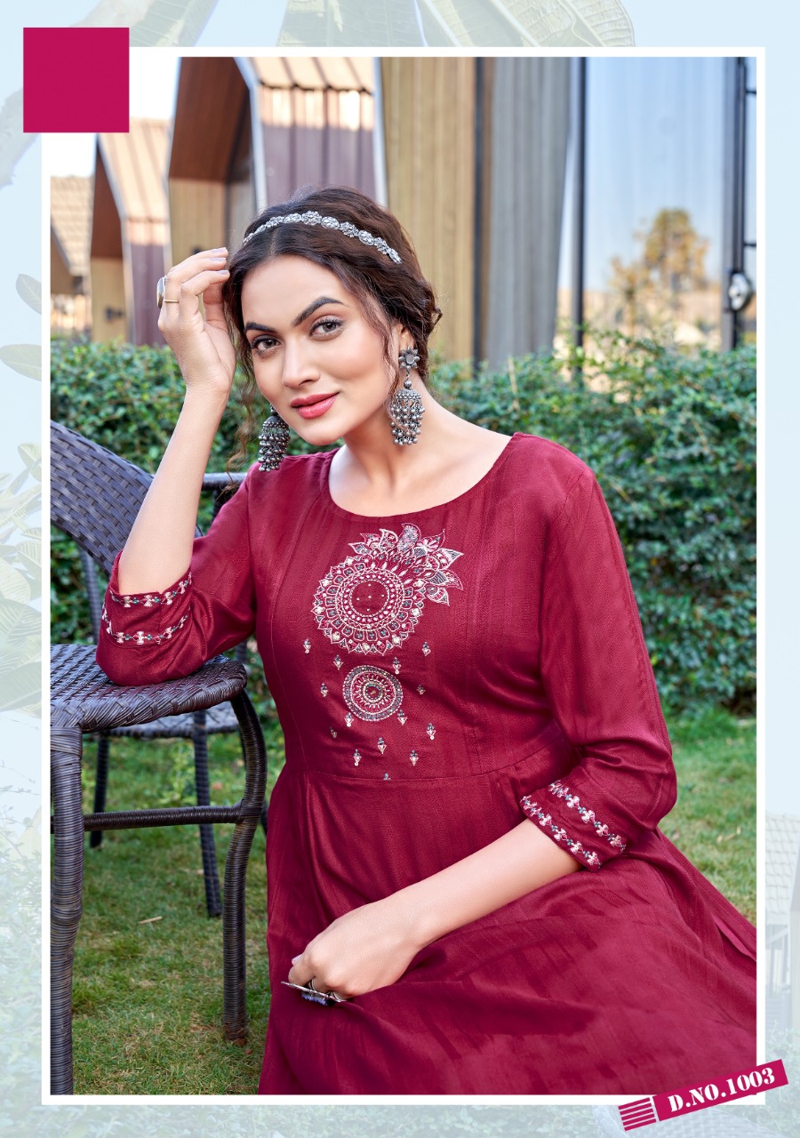 Koodee Morni vol 1 Naira Cut Kurti Catalog collection 1