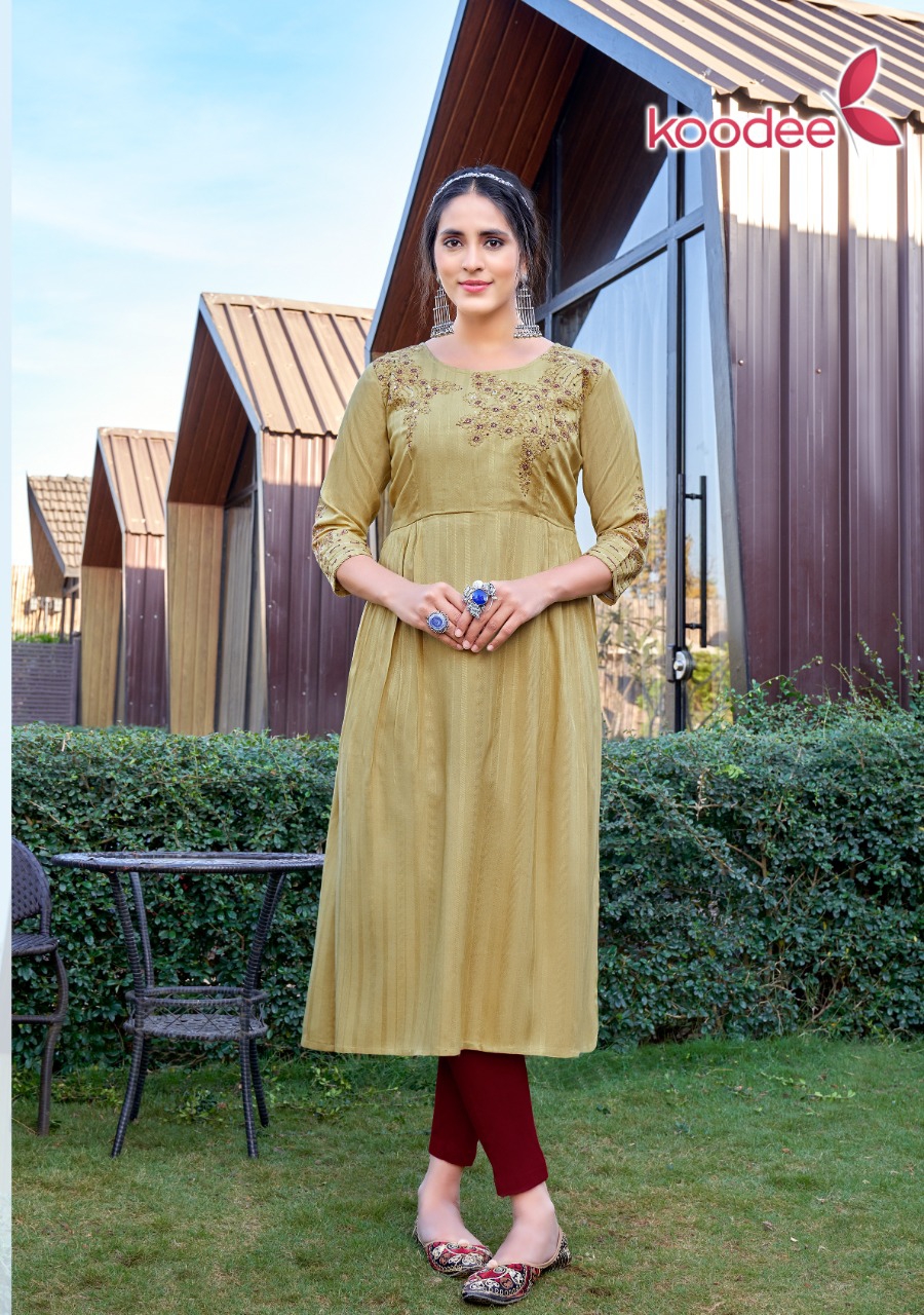 Koodee Morni vol 1 Naira Cut Kurti Catalog collection 2